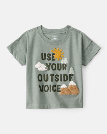Baby Boy Outdoor Voice Short-Sleeve Graphic Tee - Green, 