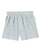 Kid 2-Piece Pineapple Graphic Tee & Linen Look-Alike Flowy Pull-On Shorts Set - White/Blue
, image 6 of 7 slides
