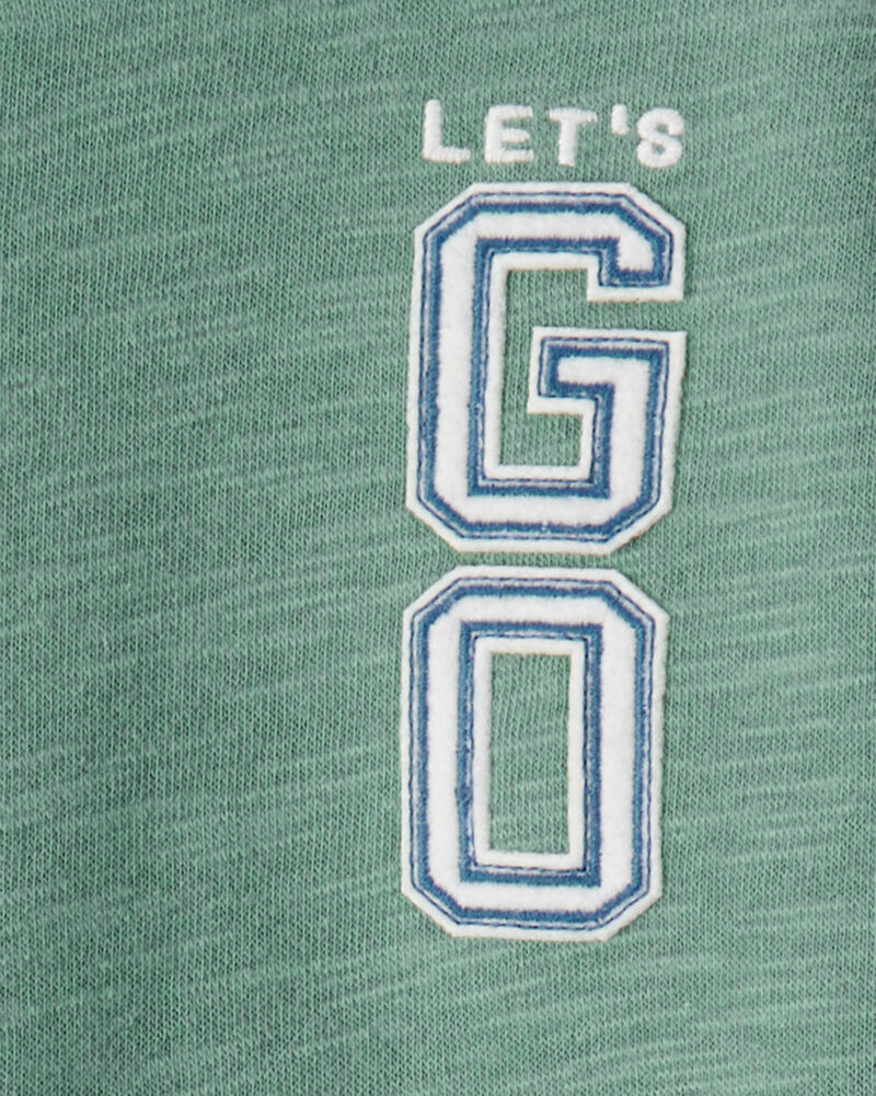 Baby 2-Piece French Terry Sweatshirt & Pull-On Jogger Set - Green, image 4 of 5 slides