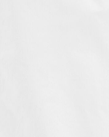 Boys Long Sleeve Button-Front Uniform Shirt - White, 