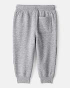 Baby Boy Fleece Joggers - Grey, image 2 of 4 slides