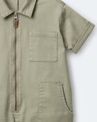 Toddler Day Out&trade; Cropped Jumpsuit - Olive, image 7 of 7 slides