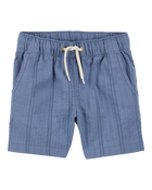 Toddler Seersucker Drawstring Shorts - Blue, image 1 of 6 slides