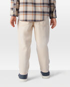 Toddler Boy  Tapered Twill Pants - Cream, image 4 of 6 slides