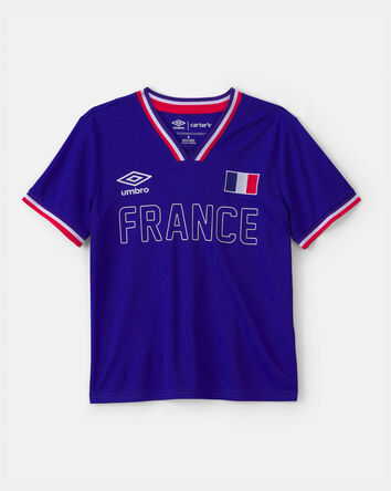 Kids Umbro France Soccer Jersey - Blue, 