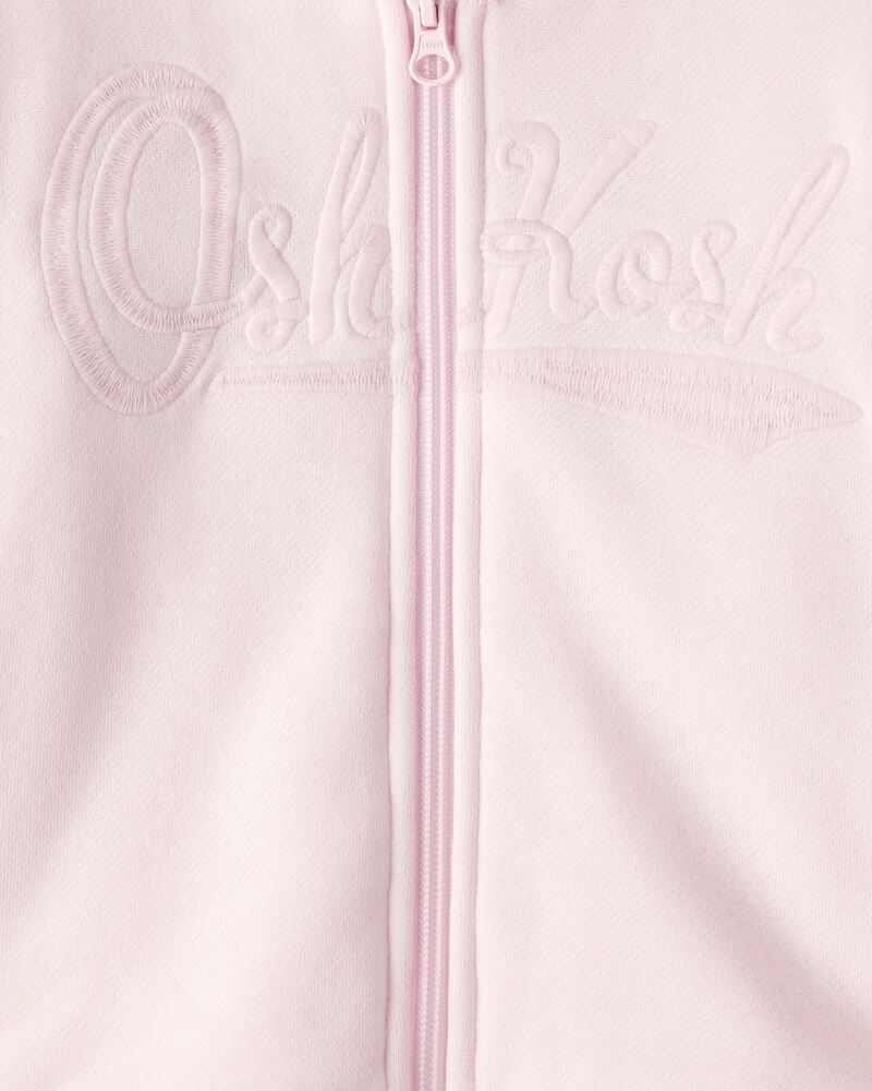 Toddler Girl 2-Piece Hooded Zip-Up Jacket & Joggers Set - Pink, image 5 of 8 slides