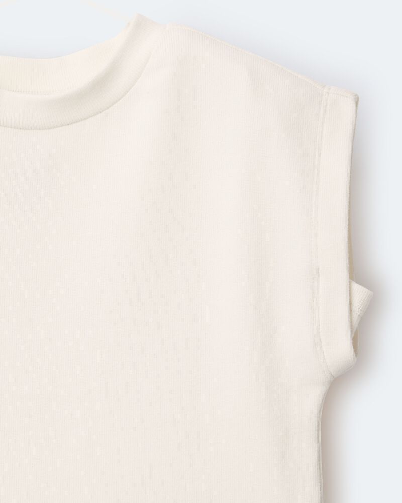 Toddler Girl Dolman-Sleeve Miriam Tee - Cream, image 7 of 7 slides