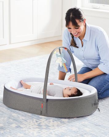 Playful Retreat Baby Nest - Grey Melange, 