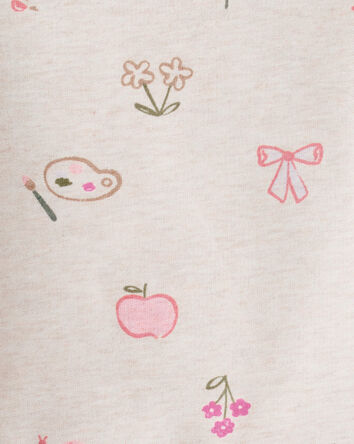 Toddler Girl French Terry Long-Sleeve Pullover Sweatshirt - Ivory, 