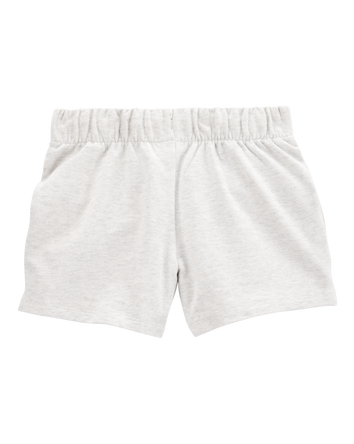 Kid Pull-On French Terry Shorts - Grey, 
