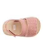 Baby Girl Espadrille Sandal Shoes, image 4 of 6 slides