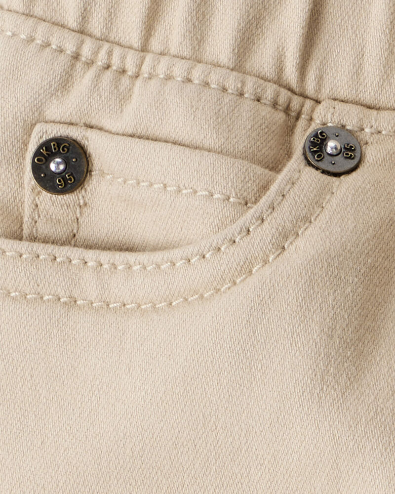 Baby Boy  Pull-On Slim Fit Pants - Khaki, image 3 of 4 slides