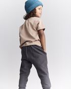 Toddler Short-Sleeve Relaxed Tee - Tan, image 3 of 6 slides