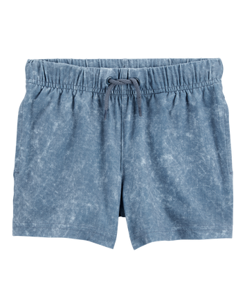 Toddler Solid Pull-On Knit Shorts - Blue, 
