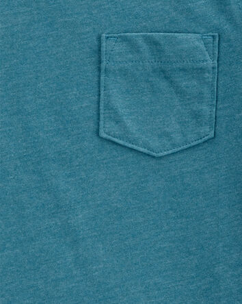 Toddler Boy Solid Short-Sleeve Pocket Tee - Teal, 