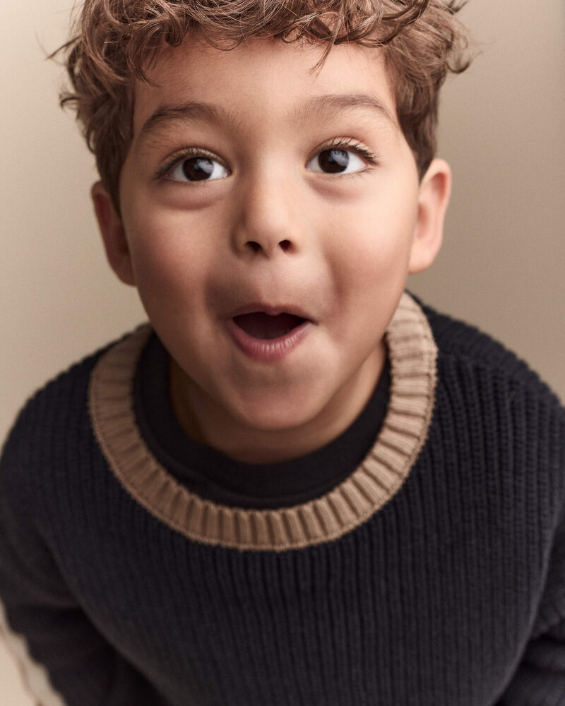 Toddler Pullover Sweater - Black, image 5 of 9 slides