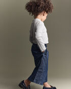 Toddler Girl Urban Wide Leg Denim Pant - Blue, image 4 of 8 slides