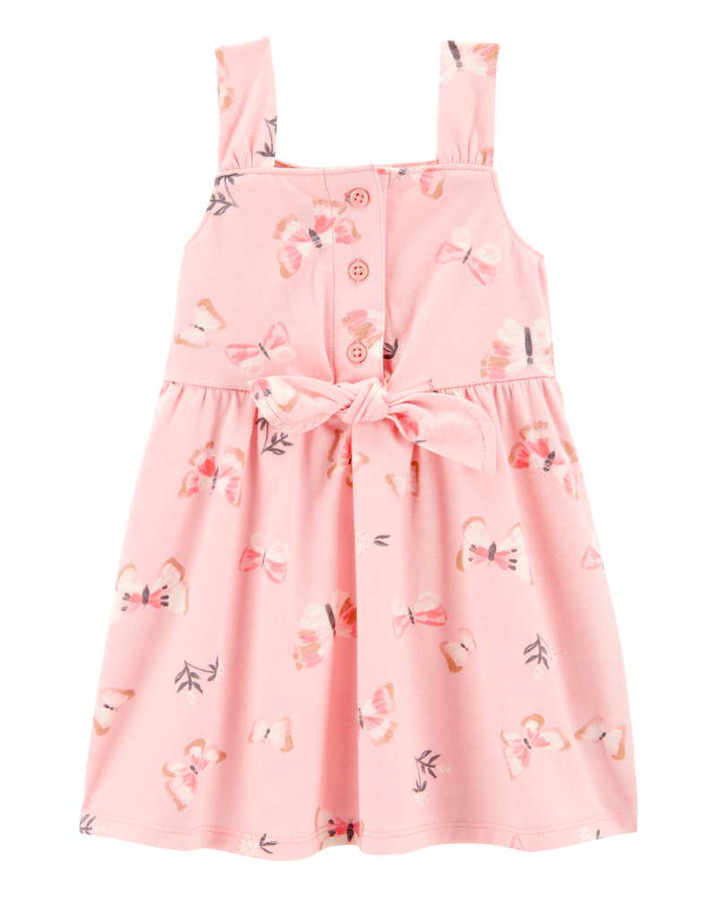 Baby Butterfly Tank Dress - Pink, image 1 of 5 slides