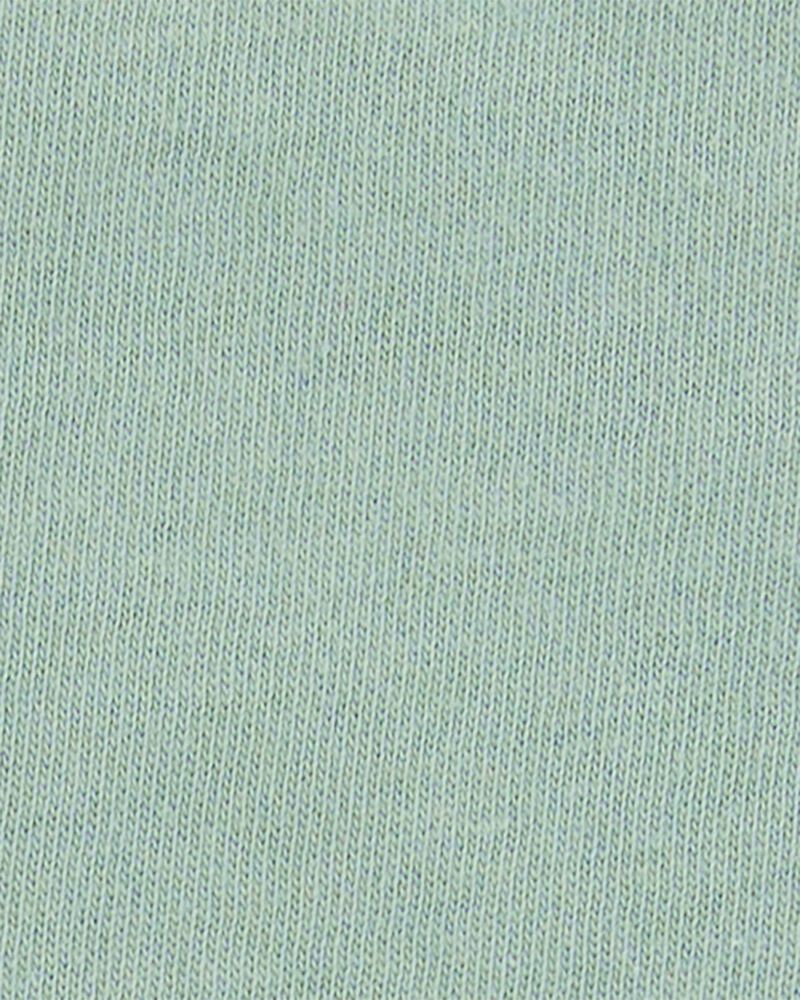 Toddler Flutter Sleeves Short-Sleeve Fashion Top - Green, image 2 of 3 slides