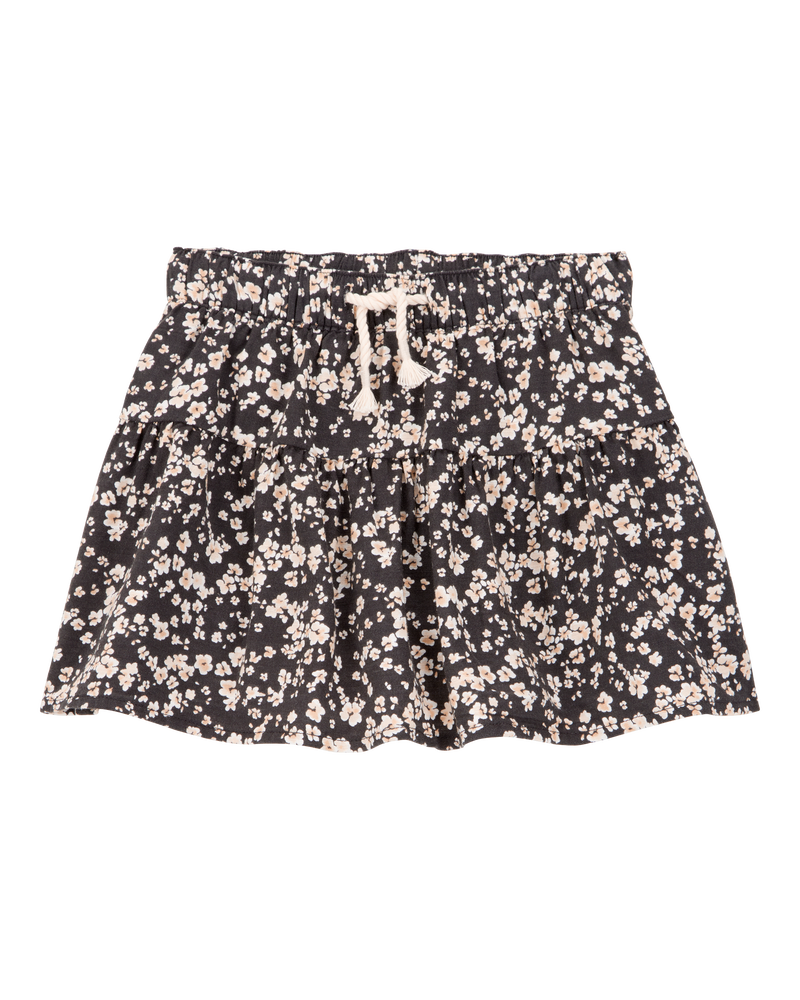 Toddler 2-Piece Square Neck Floral Top & Drawstring Skirt Set, image 4 of 7 slides