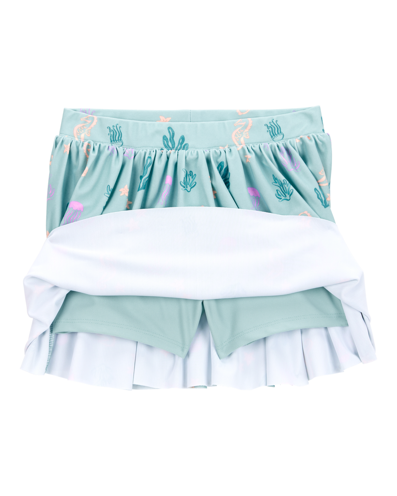 Toddler 2-Piece UPF 50+ Sun Protection Moisture Wicking Active Pullover & Skort Set - Blue
, image 7 of 9 slides