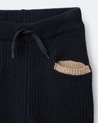 Toddler Sweater Jogger Pant - Black, image 7 of 7 slides