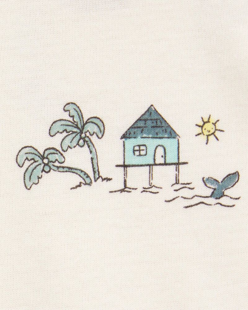 Baby Boy 5-Pack Ocean Print Sleeveless Bodysuits, image 2 of 7 slides