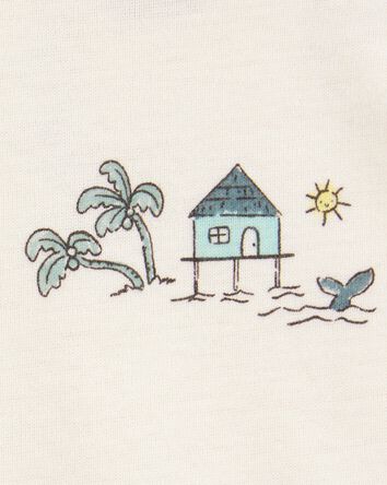 Baby Boy 5-Pack Ocean Print Sleeveless Bodysuits, 