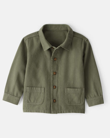 Toddler Boy Herringbone Long-Sleeve Fashion Jacket - Olive, 