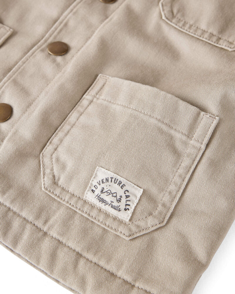 Toddler Organic Cotton Western Barn Jacket, image 4 of 6 slides