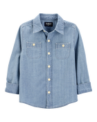 Toddler Chambray Button-Front Shirt, image 3 of 6 slides