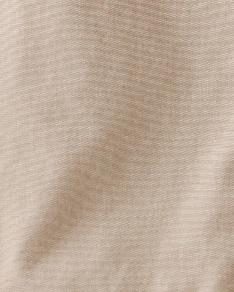 Toddler Boy Drawstring Pull-On Pants - Khaki, image 3 of 4 slides