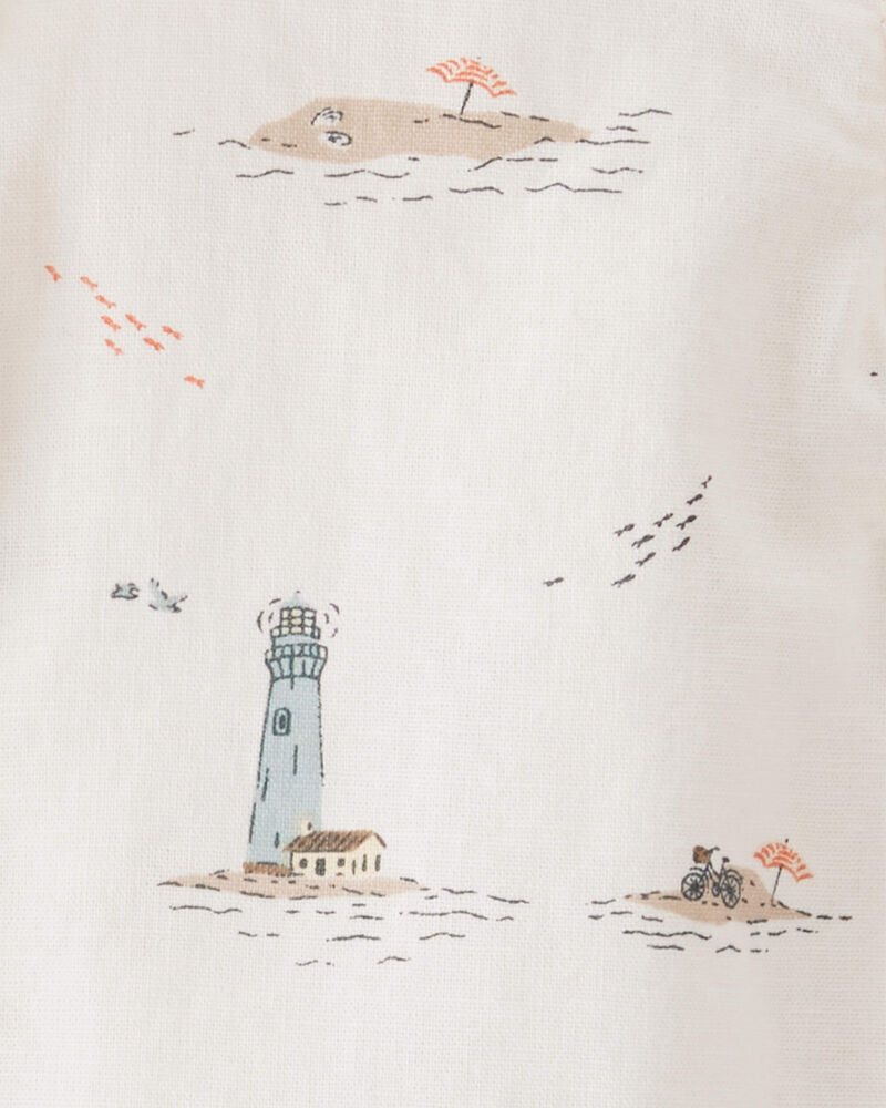 Baby Boy 2-Piece Set Made with Organic Cotton in Coastal Vacation Print, image 5 of 6 slides