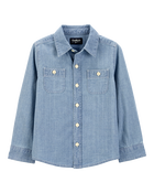 Toddler Chambray Button-Front Shirt, image 1 of 6 slides