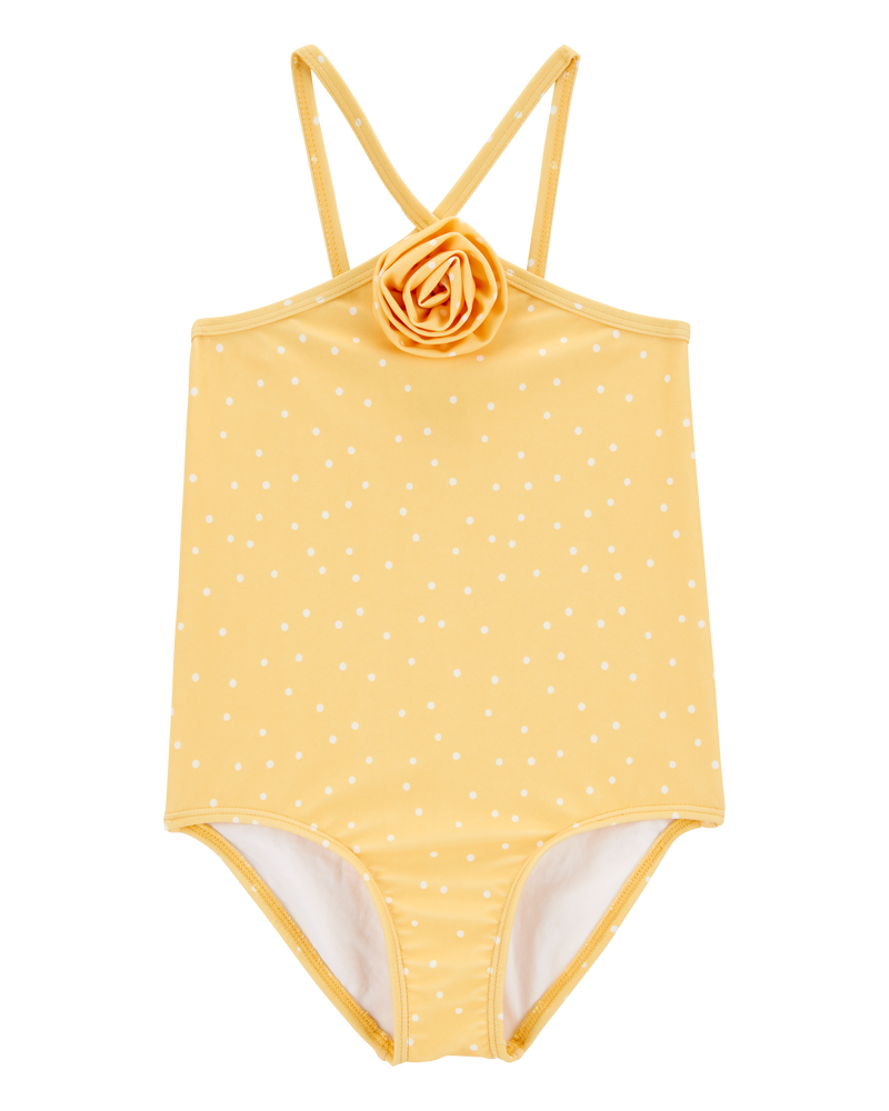 Toddler Girl Polka Dot 1-Piece Swimsuit, image 1 of 4 slides