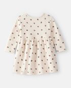 Baby Girl DayDream Fleece Holly Knit Dress - Ivory, image 2 of 4 slides