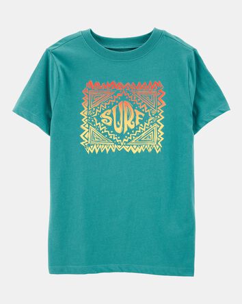 Kid Surf Short-Sleeve Graphic Tee - Turquoise , 