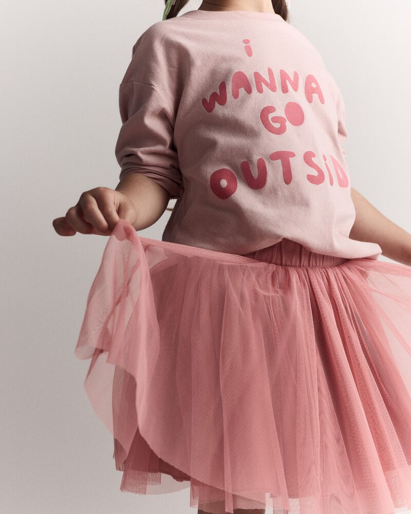 Toddler Girl Avenue Twirl&trade; Mini Skirt with Tulle - Pink, image 3 of 6 slides