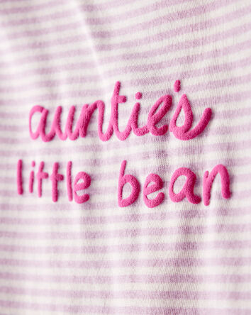 Baby Girl Little Bean Long-Sleeve Graphic Bodysuit - Pink, 