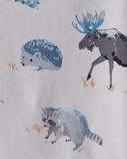 Baby Boy Midnight Forest Print Fleece Set Made with Organic Cotton, image 3 of 4 slides