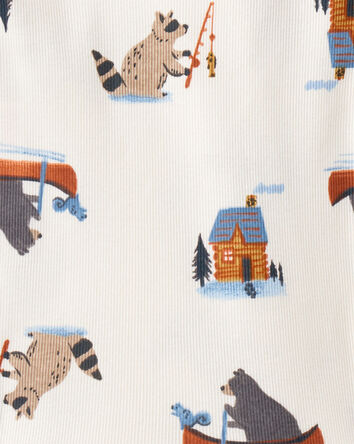 Toddler 2-Piece Woodland Creatures 100% Snug Fit Cotton Pajamas, 