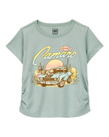 Girls Camaro Short-Sleeve Graphic Tee - Green, 