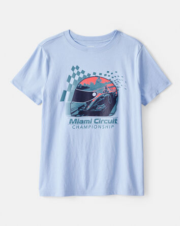 Boys Miami Circuit Short-Sleeve Graphic Tee - Blue, 