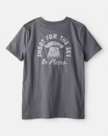 Boys Shoot For The Sky Short-Sleeve Graphic Tee - Grey, 
