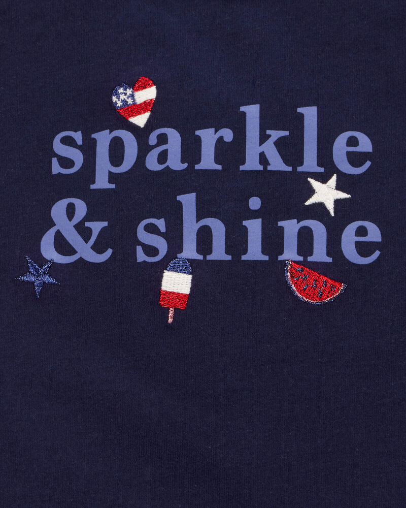 Toddler Sparkle & Shine 4th Of July Tee, image 3 of 4 slides