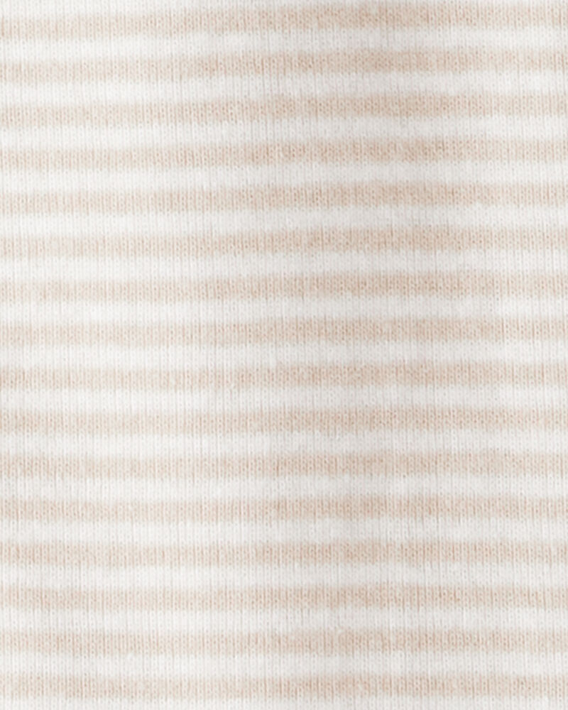 Toddler Boy Rhino 100% Cotton Long-Sleeve 1-Piece Pajamas - Ivory, image 2 of 4 slides