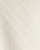 Toddler Girl Quilted Quarter-Zip & Floral Legging Set - Cream, image 3 of 5 slides