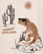Toddler Boy Desert Lizard Graphic Tee - Ivory, image 3 of 4 slides