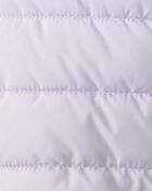 Toddler Packable Hooded Puffer Jacket - Purple, image 4 of 4 slides