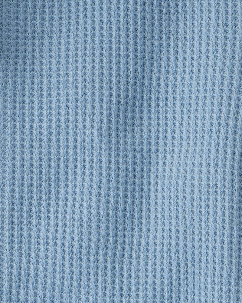 Baby 3-Piece Dinosaur Thermal Little Jacket Set - Blue/Heather, image 2 of 4 slides